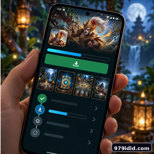 Pratinjau antarmuka panduan APK Ruang Game 979id
